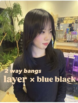 シェルハ(SHELHA) レイヤー×ブルーブラック