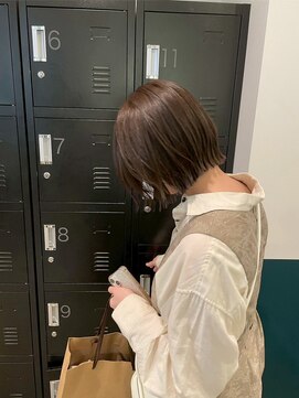 ヘアーブレイス(hair brace) 千葉駅/着物ヘア/大人ガーリー/ダークアッシュ/似合わせカット