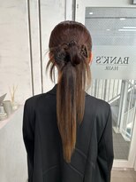 バンクスヘアー(BANK'S HAIR)&nbsp;【池袋】結婚式 ヘアセット カチモリ タイトヘア　アレンジ