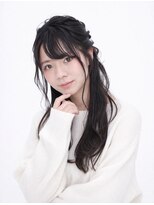 プレステージソファ 仙台(prestige Sofa)&nbsp;シースルーバング×ゆる巻きハーフアップ