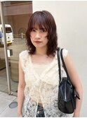 フェイスレイヤーのミディアムパーマ