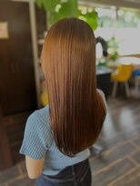 プリーズヘア(Please hair) やわらかベージュブラウンツヤ感ロング