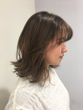 エムサロン 前橋川原(emusalon) シアーベージュハイライト×ボブ