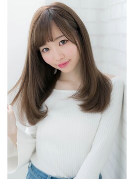 ローマ ギンザ(ROMA Ginza) 『ROMA』ナチュラル可愛い透明感グレージュ×ワンカールセミディ