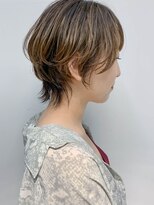 テトヘアー(teto hair) short (ハイライト、マッシュウルフ、グレージュ)
