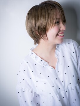 カバーヘア ブリス 戸田公園西口店(COVER HAIR bliss) 個性的ことりベージュマニッシュショートw戸田公園10代20代30代