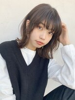 アイティー バイ アルバム 浦和店(IT by ALBUM)&nbsp;アッシュミディアムスタイル_セシルカットココアブラウン_47142