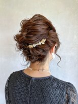 Belle BIANCA ドレスヘア シニヨンアレンジ 結婚式 by TOMOE