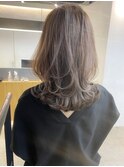ホワイトグレージュ メルティカラー シアーベージュ ハイライト