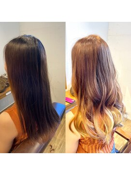 小さな美容室 ハナ(hana) 劇的変化なグラデーションカラーstyle♪