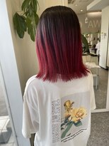 美容室 サワコ 国府店(SAWAKO) エアタッチバレイヤージュ【レッドベルベット】