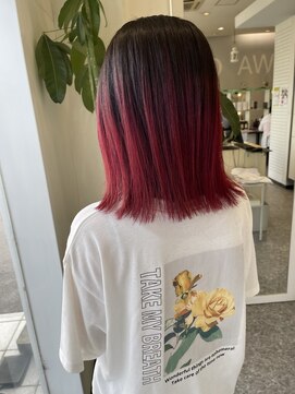 美容室 サワコ 国府店(SAWAKO) エアタッチバレイヤージュ【レッドベルベット】