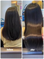 ビープライズ(Be PRIZE)&nbsp;乾かすだけでサラツヤな髪になりたくて初めての髪質改善縮毛矯正