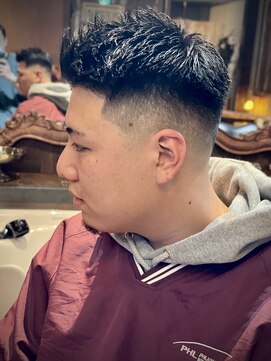 エルエー 大津店(L.A) ローフェードスパイキーショート　無造作パーマ