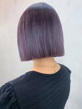 アイティーバイアルバム 松戸店(IT by ALBUM) パープルボブ_ショコラアッシュヘルシースタイル_ba407971