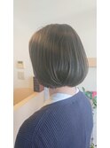 やわらかふんわりブラウンボブ
