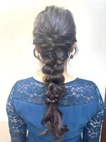 ドレスヘア　お呼ばれ　アレンジ　結婚式