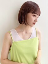 コート 表参道(Cote)&nbsp;艶ボブエモージュ斜めバング小顔愛されグレージュカラー