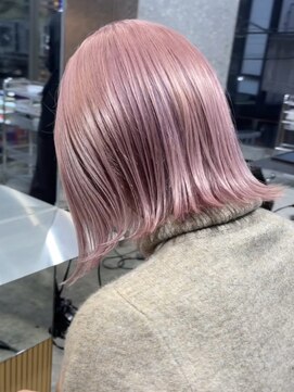 サンクプロジェクト(cinq PROJECT) ダブルカラーピンクベージュインナーカラーローライトオージュア