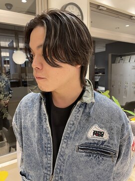 バランス ヘアーアンドアイラッシュ 野田店(balance.) センターパート×highlight