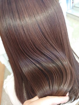 レオ 幸手(Leo) 縮毛矯正ロング♪コスメストレート髪質改善ココアベージュ