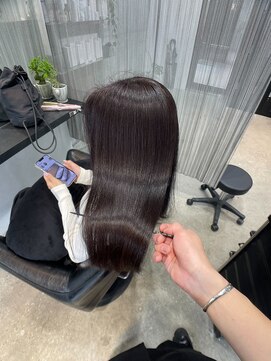 ボンズサロン オモテサンドウ(BONDZSALON OMOTESANDO) 髪質改善カラー×暗髪ダークブラウン【表参道駅,原宿駅】