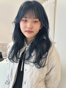 コト 福井大和田店(coto) 福井　大和田　韓国くびれヘア　ブルージュカラー　ダブルカラー