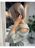10代.20代.30代ハイトーンカラー/ハイトーンボブ/グレージュ