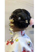アメイジングヘアー 中沢店(AMAZING HAIR)&nbsp;浴衣アレンジ～キッズ/ヘアアレンジ/ヘアセット/女の子/三つ編み