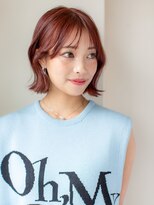 シュシュ(chouchou)&nbsp;外ハネボブ＆オレンジカラー