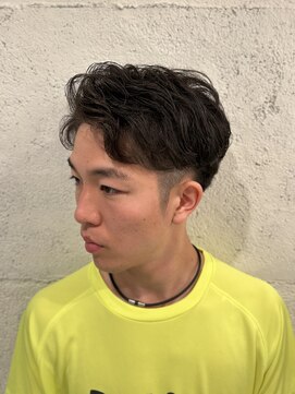 ヒロ銀座 バーバーショップ 札幌本店(HIRO GINZA BARBER SHOP) 自然に流れが欲しい方に【ニュアンスパーマ】