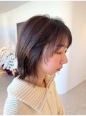 顔周りレイヤー　大人外はねボブ
