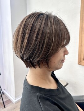 ハーツ(Heart's) 白髪ぼかし×ショートボブ