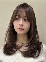 シュガー(Sugar)&nbsp;レイヤーカット×ミルクティーブラウン　大阪・梅田