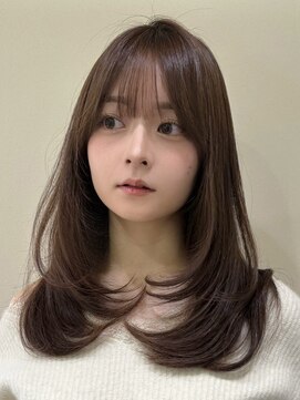 シュガー(Sugar) レイヤーカット×ミルクティーブラウン　大阪・梅田