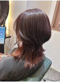 ウルフカット/インナーカラー/デザインカラー/10代/20代