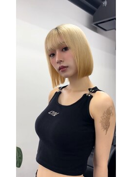 ロンド ルージュ 銀座店(Lond rouge) 韓国ボブ］首を長く魅せ小顔効果◎Aラインボブ！