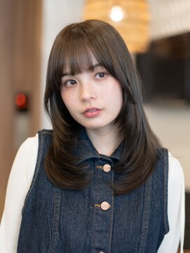 ビュートリアム ギンザ(BEAUTRIUM) ミディアムレイヤー＊顔周り＊顔周りレイヤー＊小顔カット＊銀座