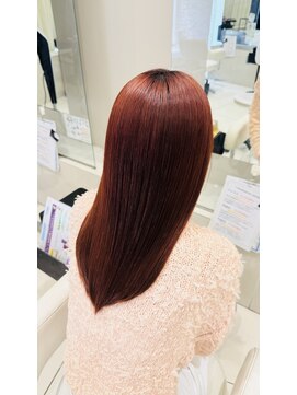 アヴァンス 深井店(AVANCE.) ブリーチなしダブルカラー ブラッドオレンジ