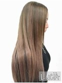 【レミー100%/54cm】シールエクステ×グレージュカラー