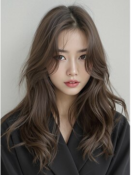 エス 天満扇町(esu) yaラテブラウンカラー/レイヤーカット/ロングスタイル