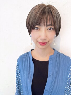 ザブックハンドサロン(The book hand salon) グレージュアンブレラカラー×ショート