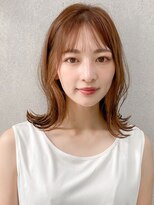 エトラ 渋谷店(etora) 前髪 外ハネボブ くびれヘア ハイライトカラー"