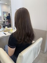 ルシードスタイル リコット レディース(LUCIDO STYLE Ricotto Lady's)&nbsp;グレージュカラー／ブリーチなしカラーセミロング大人愛され