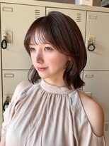 エインアンリー 明治神宮前(AIN.ANLY.) アッシュベージュくびれヘアモテ髪デザインカラー