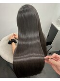 ロングヘアー　縮毛矯正上級髪質改善　赤坂見附
