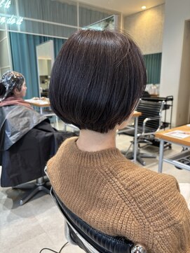 大人のショートボブ/枚方美容室/松井山手美容室/50代髪型