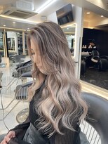 ラピス 福岡天神店(Lapis) ミルクティーバレイヤージュ【Yu-ki】