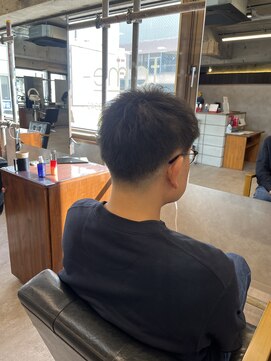 タメ(tame-) サーフカール/フェザーパーマ/ブルーブラック【都賀/メンズ】