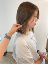 ミルヘアデザイン(mil hair design)&nbsp;グレージュ　艶髪　髪質改善　ブリーチ　ピンクベージュ　韓国風